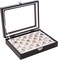 Ring Holder Small Jewelry Storage Box Ring Display Case Cute Ring Box Ring Organizer With Clear Lid Jewelry Box for Women Girls Christmas Gift Beige